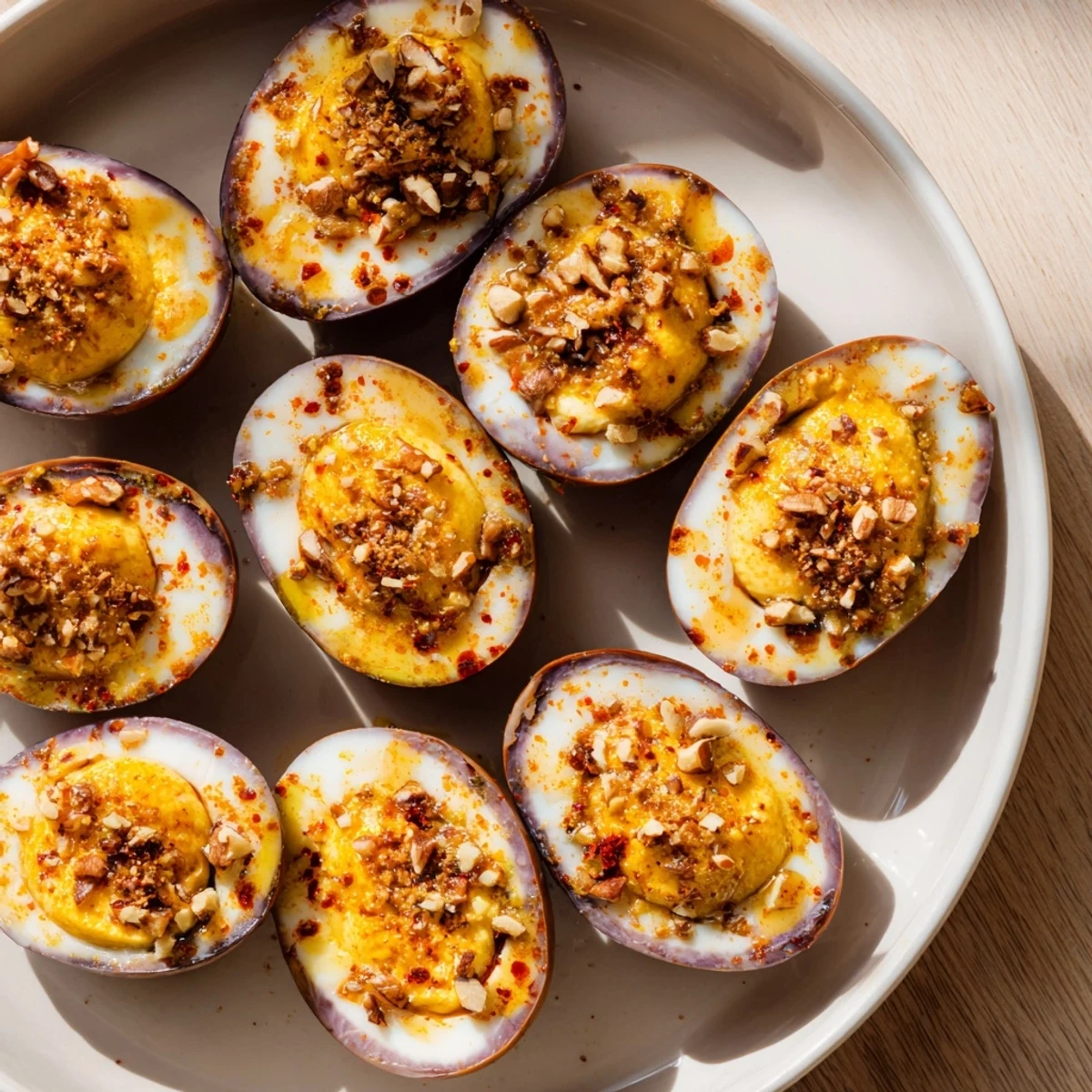 Golden Simple Garlic-Honey Roasted Pecans, glistening with a honey glaze, ready to eat for a delicious treat.