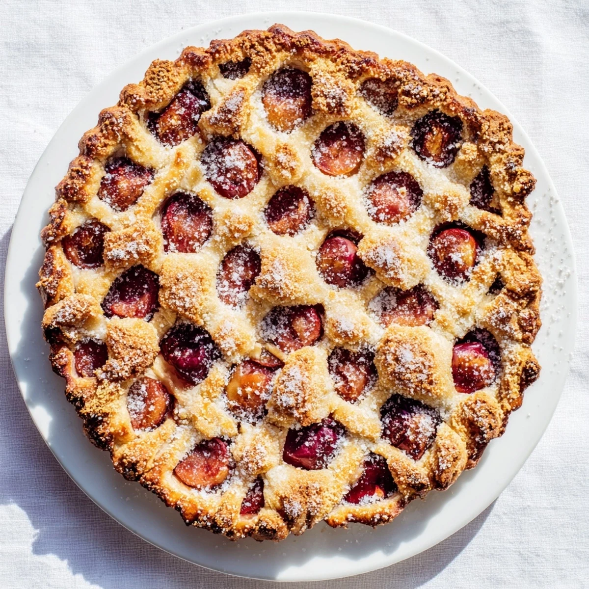 Baked to bubbly perfection, imagine the delightful aroma of this homemade rustic cherry and vanilla almond galette.