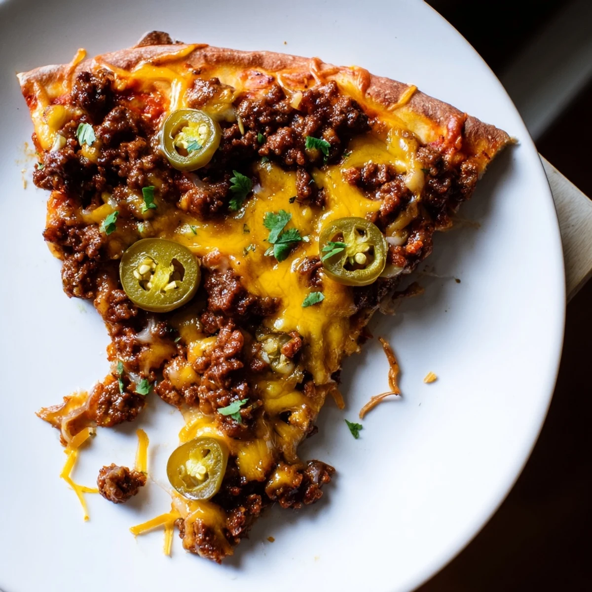 Spicy Ground Beef Pizza