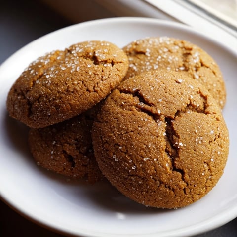 Golden, chewy Soft-Baked Ginger and Molasses Cookies, still warm from the oven, ready to enjoy.
