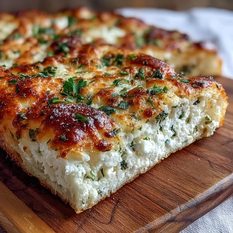 Golden-brown Fluffy Cottage Cheese Flatbread cooling on a wooden board, perfect for wrapping around fresh veggies.