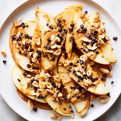 Peanut Butter Apple Nachos