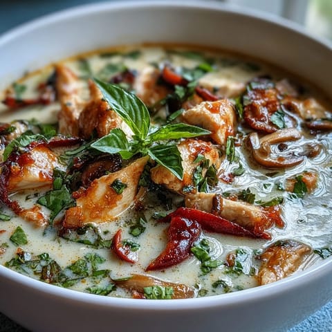 Thai Chicken Coconut Curry Soup
