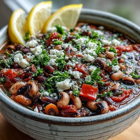 Greek Slow Cooker Black-Eyed Peas