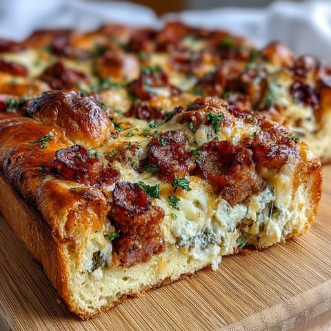 Savory Italian Easter pie with ricotta and salami, golden crust encasing rich cheese and cured meat filling, perfect for festive brunch.