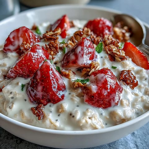 Strawberry Oats Chia Granola
