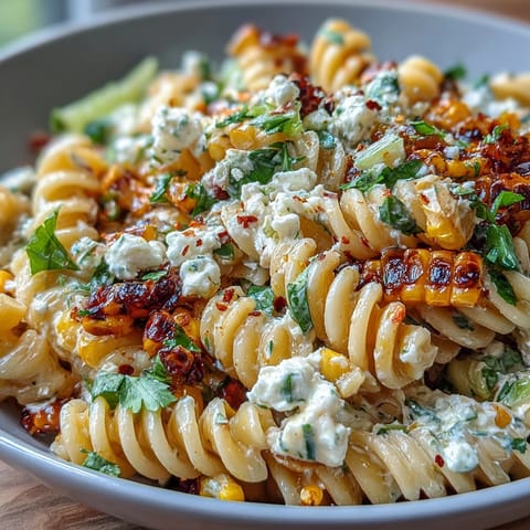 Elote Corn Pasta Cotija