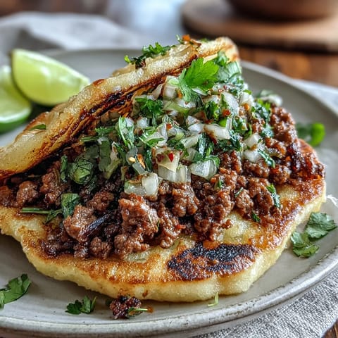 Savory cloud bread tacos piled high with seasoned taco meat and vibrant pico de gallo.