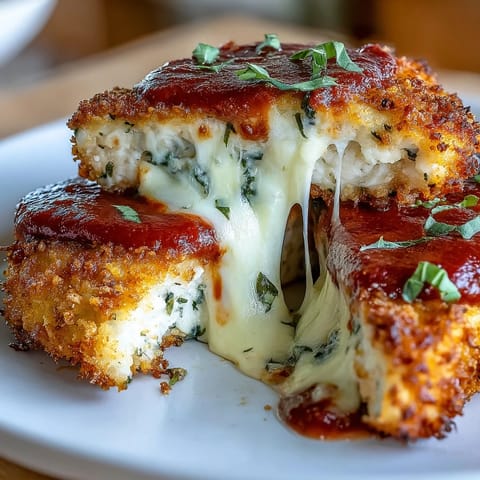 Crispy Air Fryer Chicken Parmesan with melting mozzarella, a weeknight dinner dream.