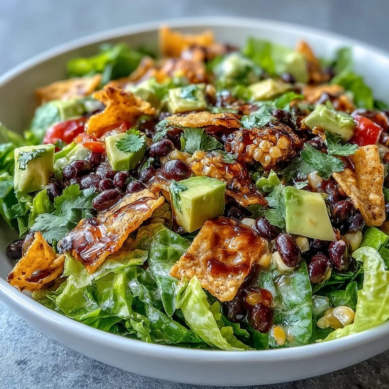 Delicious grilled corn and black bean taco salad, perfect for a summer meal.