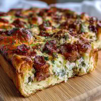 Savory Italian Easter pie with ricotta and salami, golden crust encasing rich cheese and cured meat filling, perfect for festive brunch.