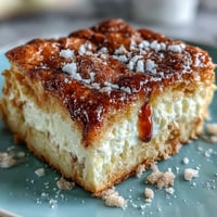 Golden Easy Cinco de Mayo Sopapilla Cheesecake Bars glistening with cinnamon sugar.